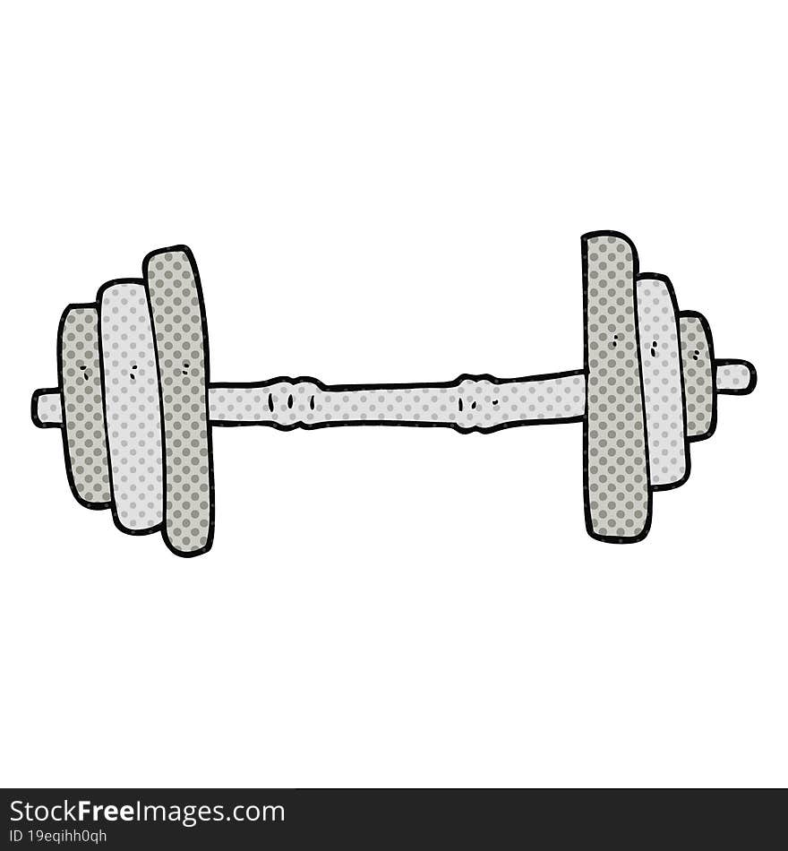 cartoon barbell