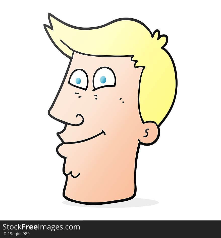 cartoon male face