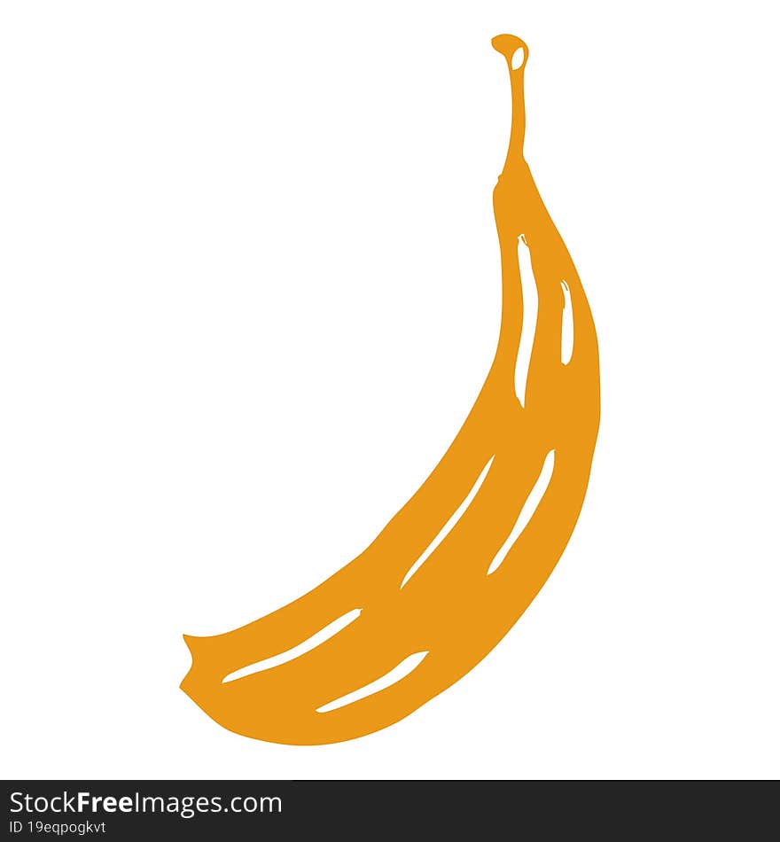 cartoon doodle banana