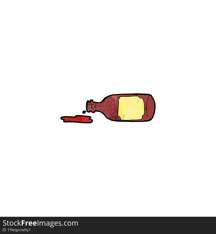 cartoon wine bottle