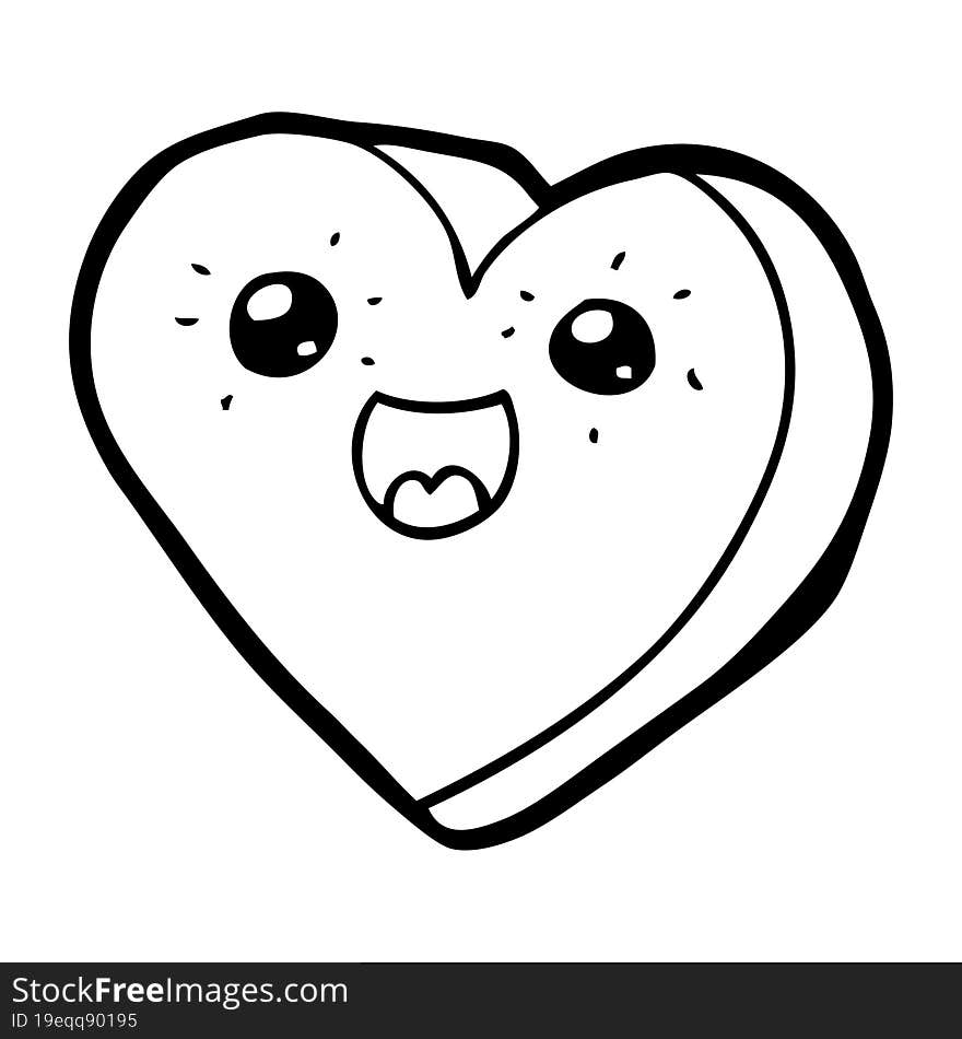 heart cartoon character