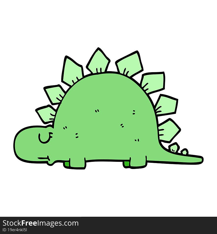 Cartoon Doodle Prehistoric Dinosaur