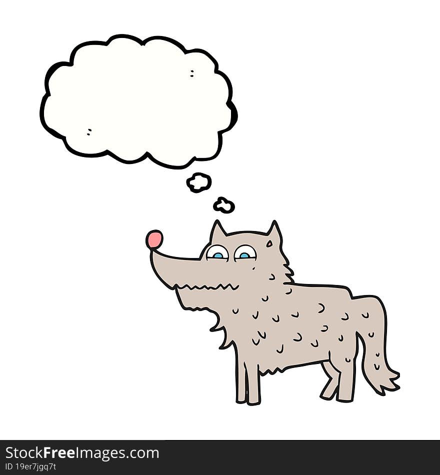 Thought Bubble Cartoon Dog