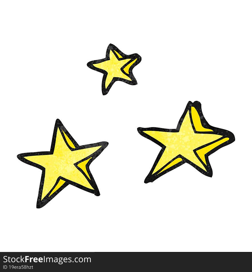 textured cartoon decorative stars doodle