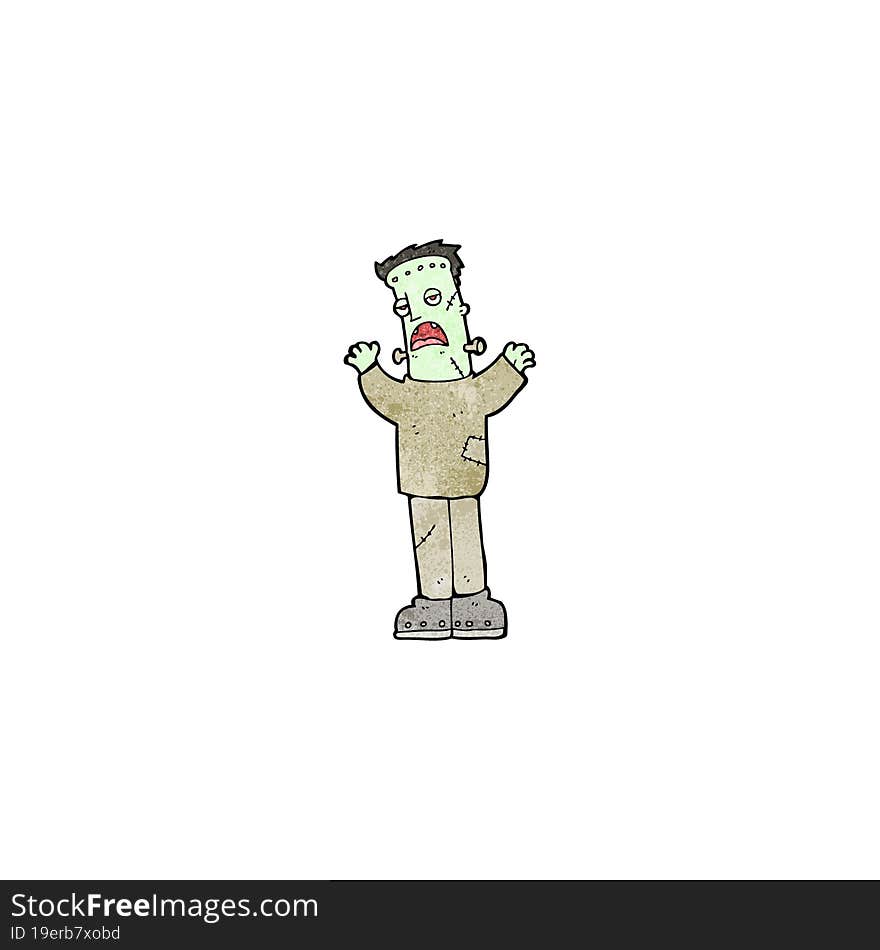 cartoon frankenstein monster