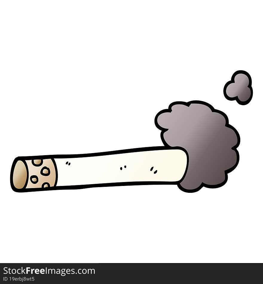 vector gradient illustration cartoon cigarette