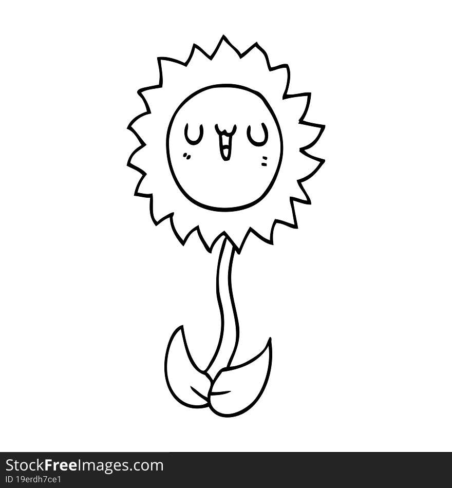 cartoon flower