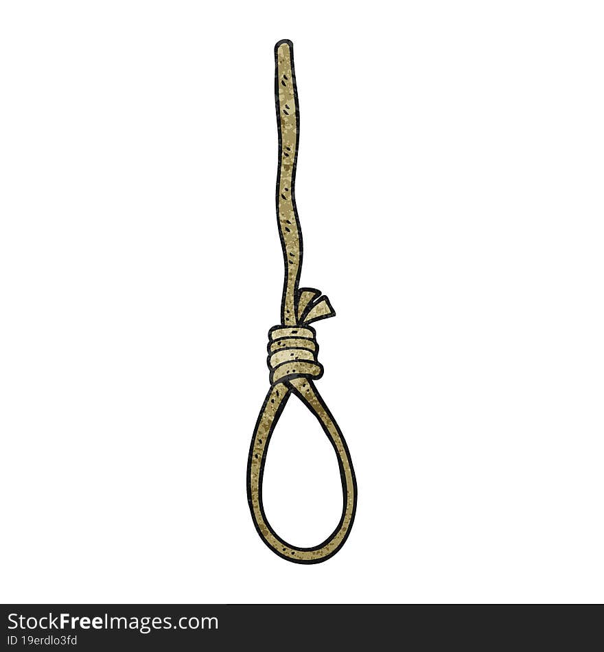 textured cartoon hangman s noose