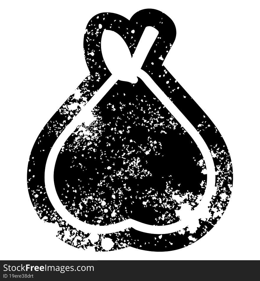 Organic Pear Distressed Icon