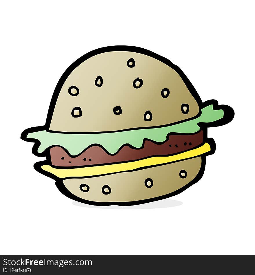 Cartoon Hamburger