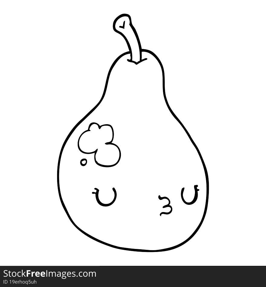 cartoon pear