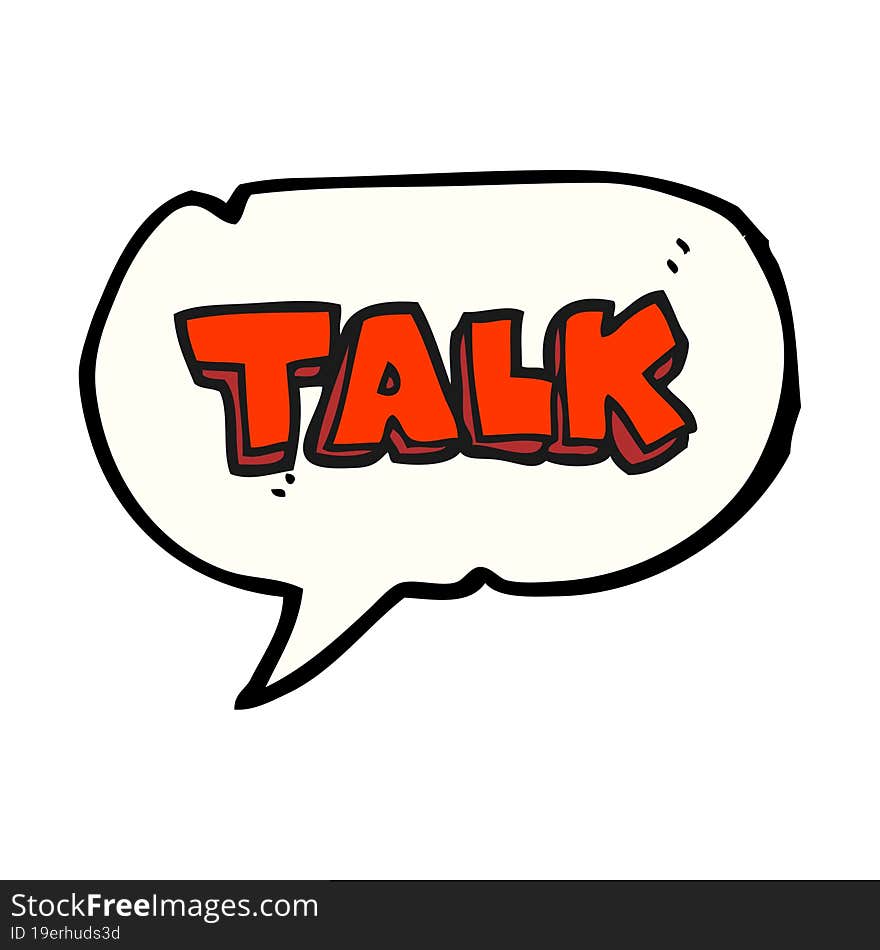 speech bubble cartoon talk symbol