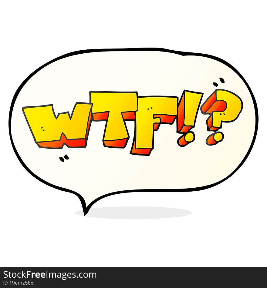 speech bubble cartoon WTF symbol