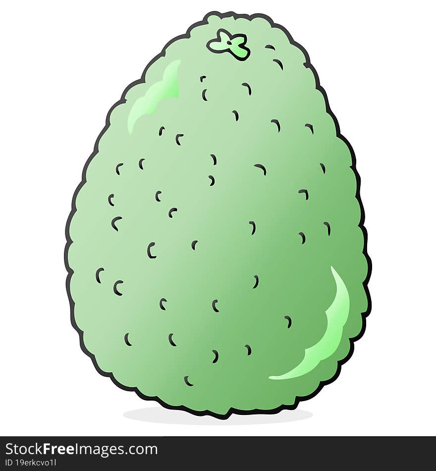 cartoon avocado