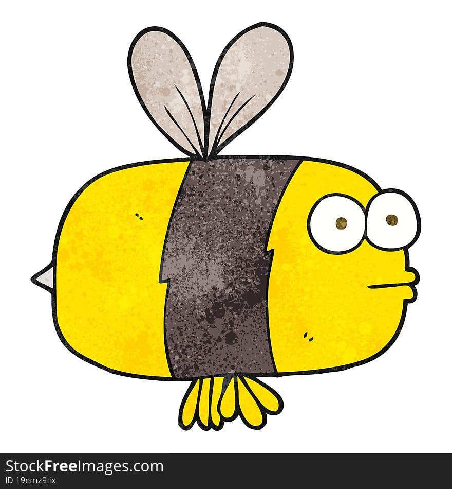 Textured Cartoon Bee