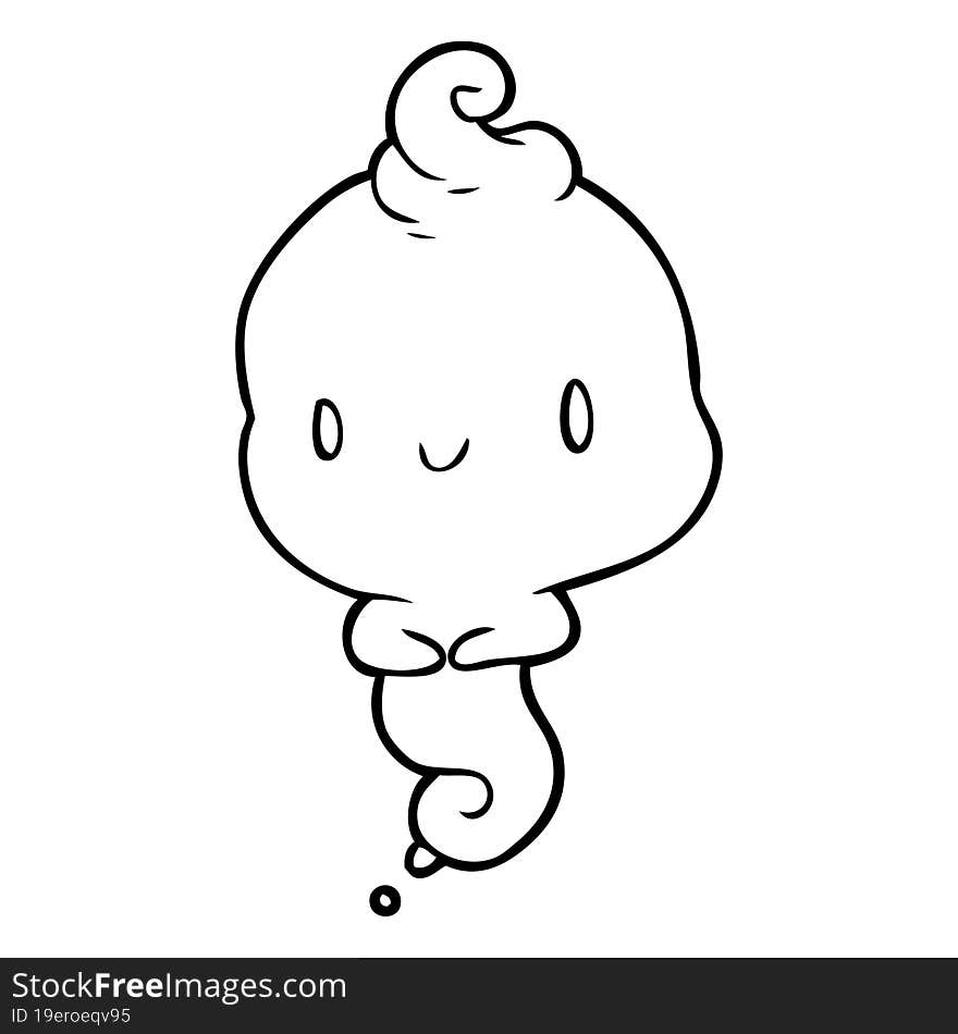 cute cartoon ghost. cute cartoon ghost