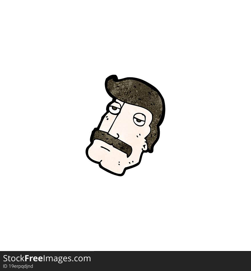 cartoon man with impressive mustache