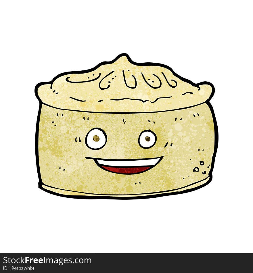 cartoon pie with face