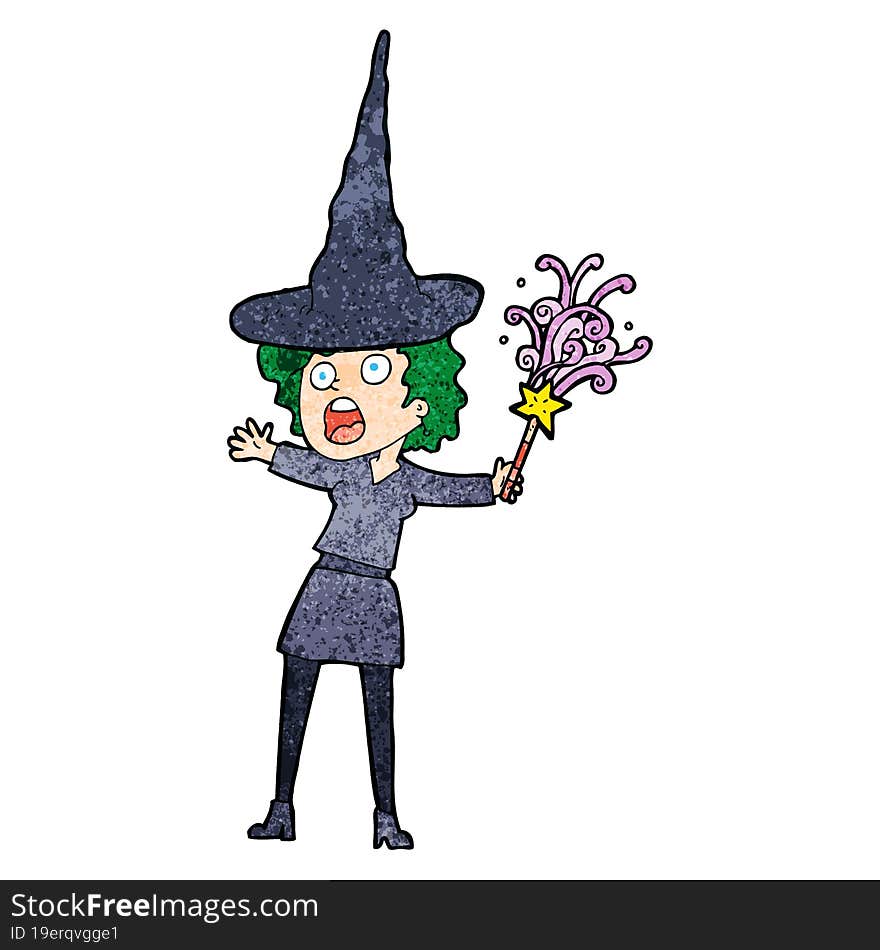 cartoon halloween witch