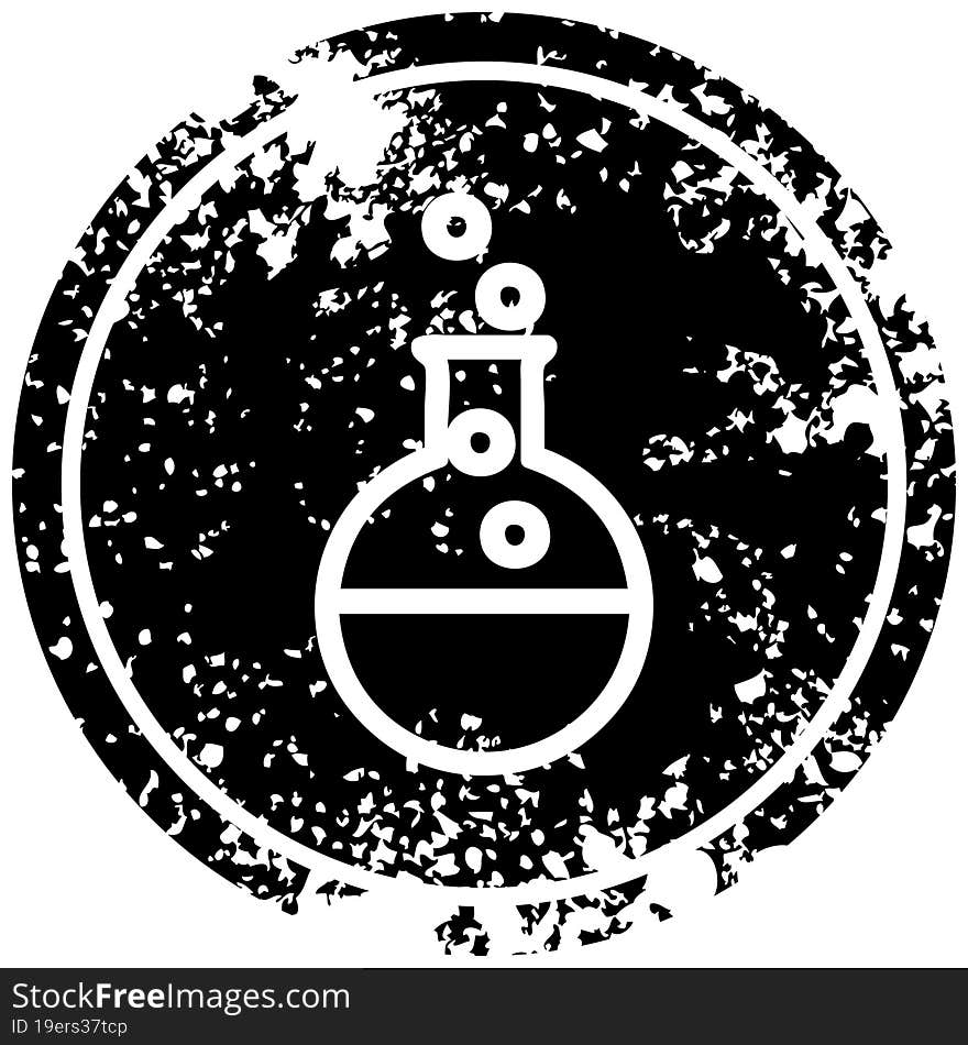 science experiment distressed icon