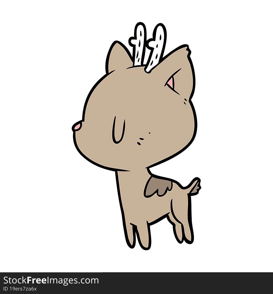 cute cartoon deer. cute cartoon deer