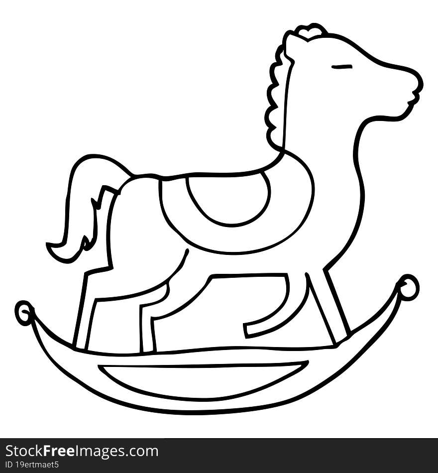 Cartoon Rocking Horse