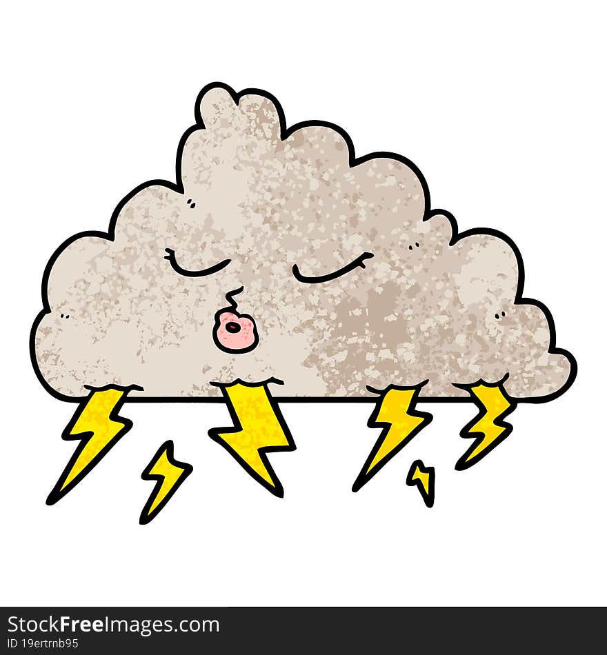 cartoon thundercloud. cartoon thundercloud