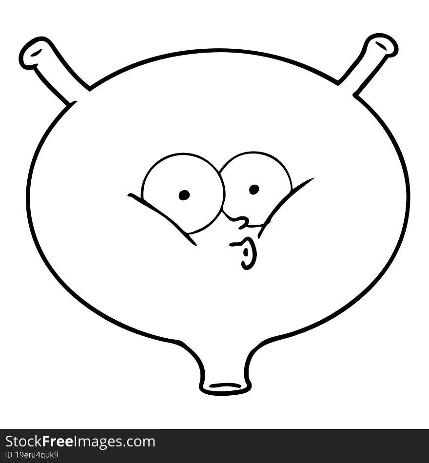 cartoon bladder. cartoon bladder