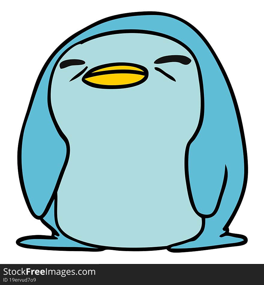 cartoon kawaii of a cute penguin