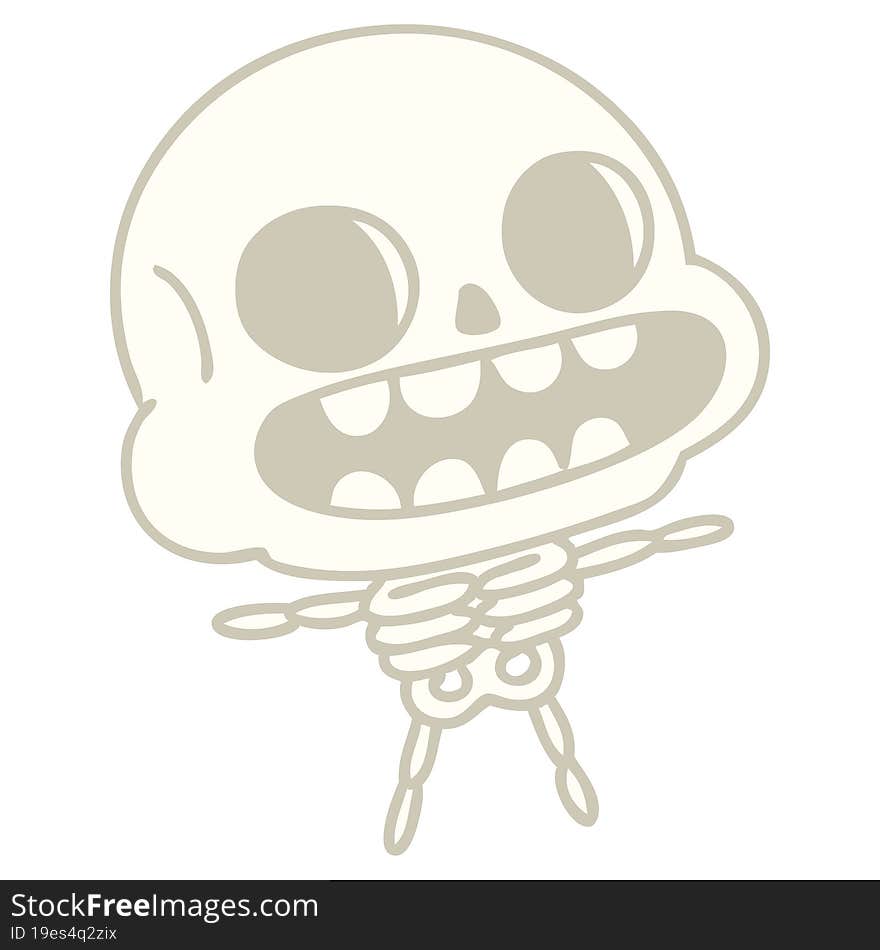 happy halloween skeleton