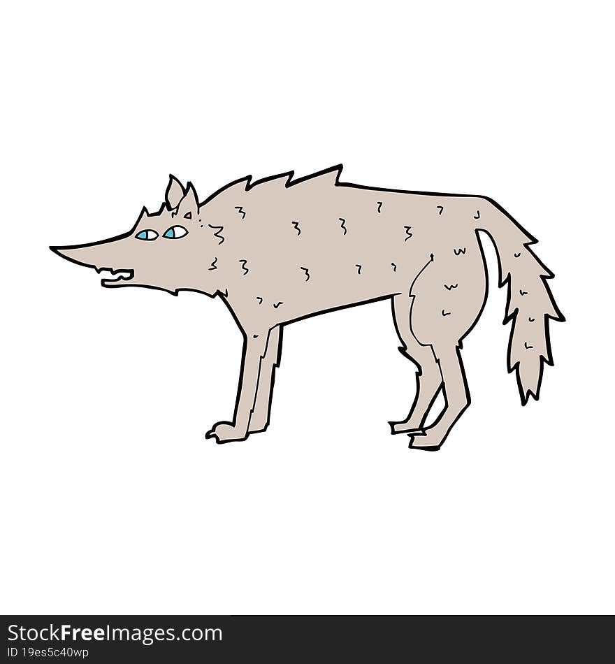 Cartoon Wolf