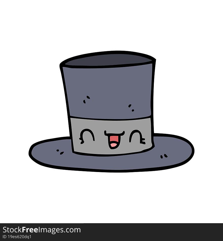 cartoon top hat