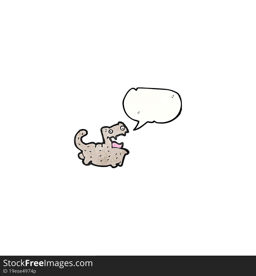 cat with speech bubble cartoon