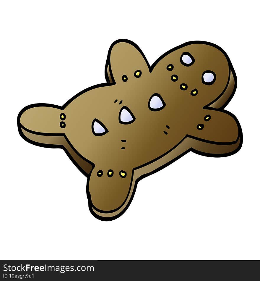 cartoon doodle gingerbread man