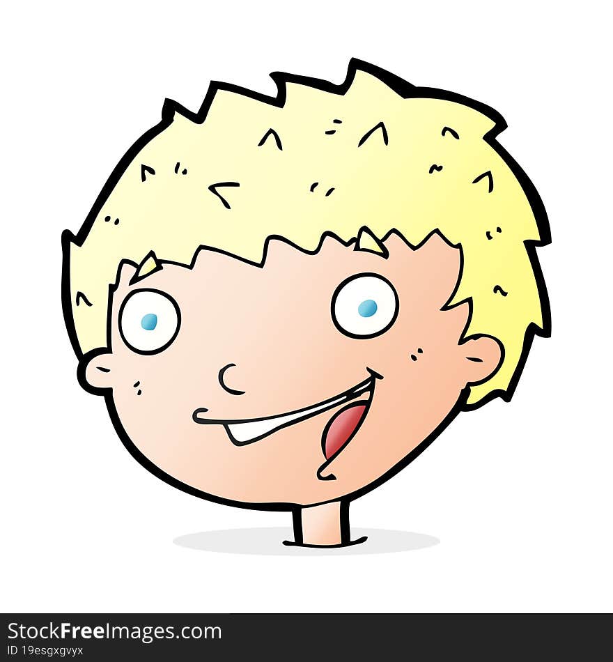 Cartoon Laughing Boy