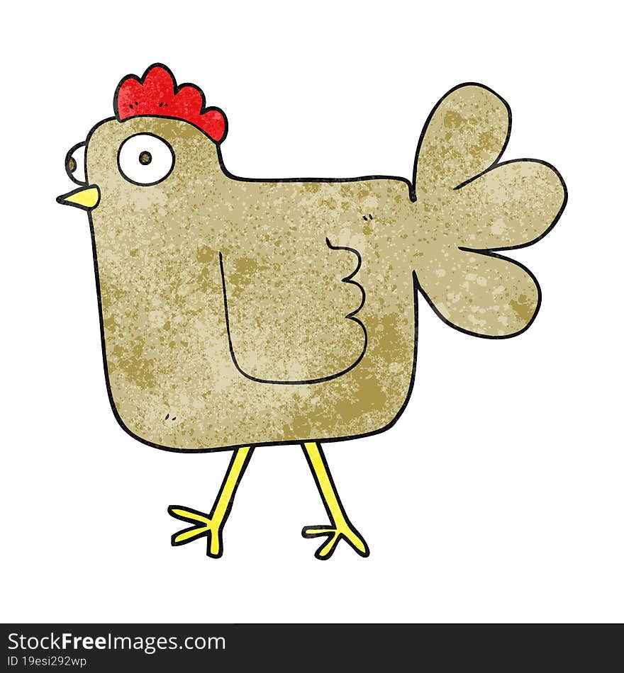 Textured Cartoon Chicken