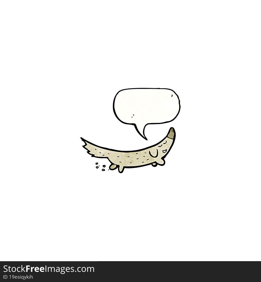 Little Dog With Speech Bubble