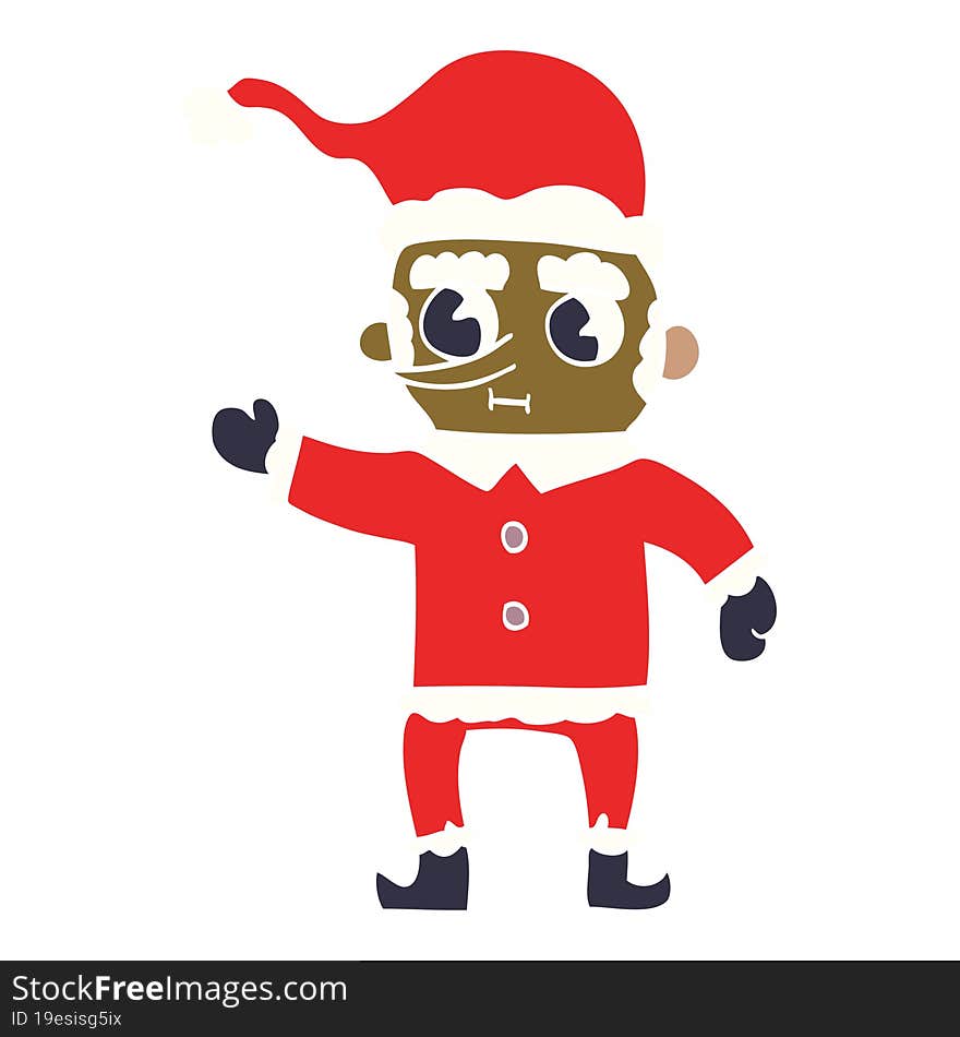 cartoon doodle christmas elf