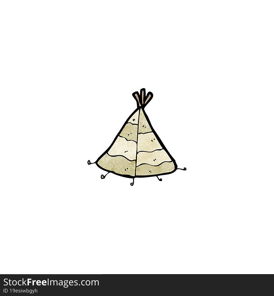 cartoon tepee