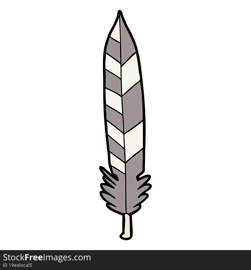 cartoon feather. cartoon feather