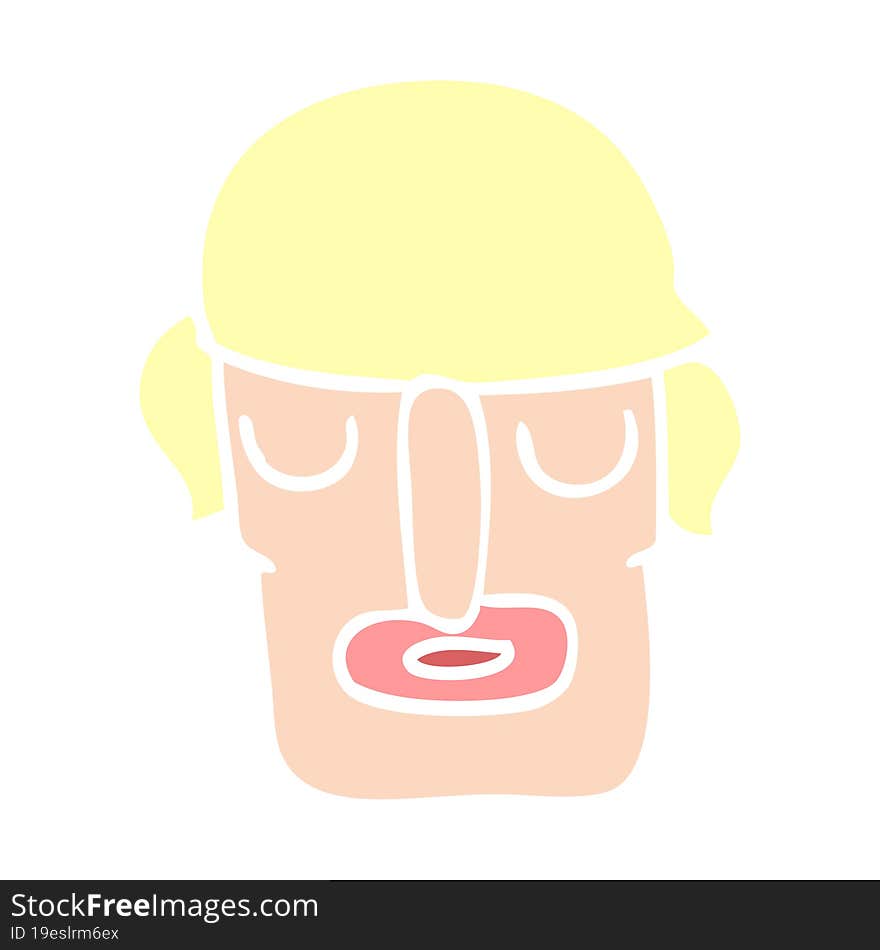 cartoon doodle male face