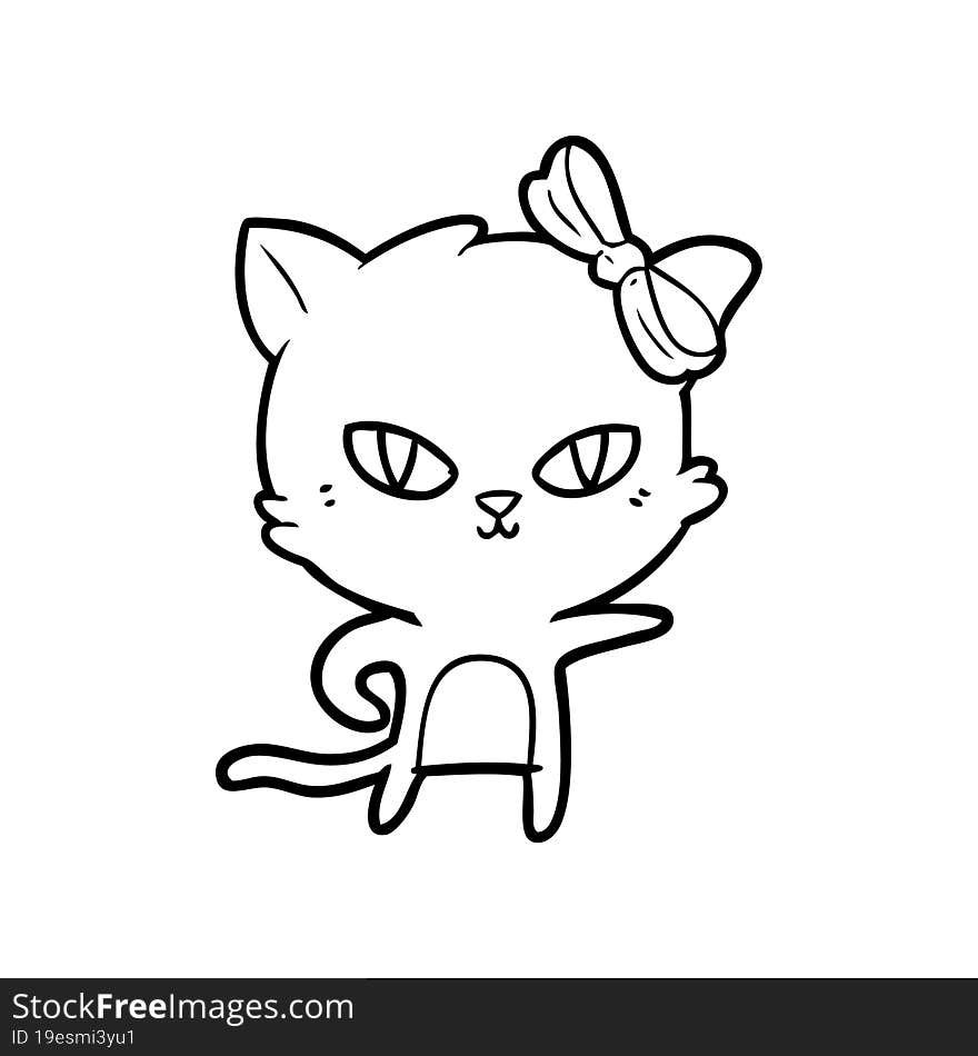 cute cartoon cat. cute cartoon cat