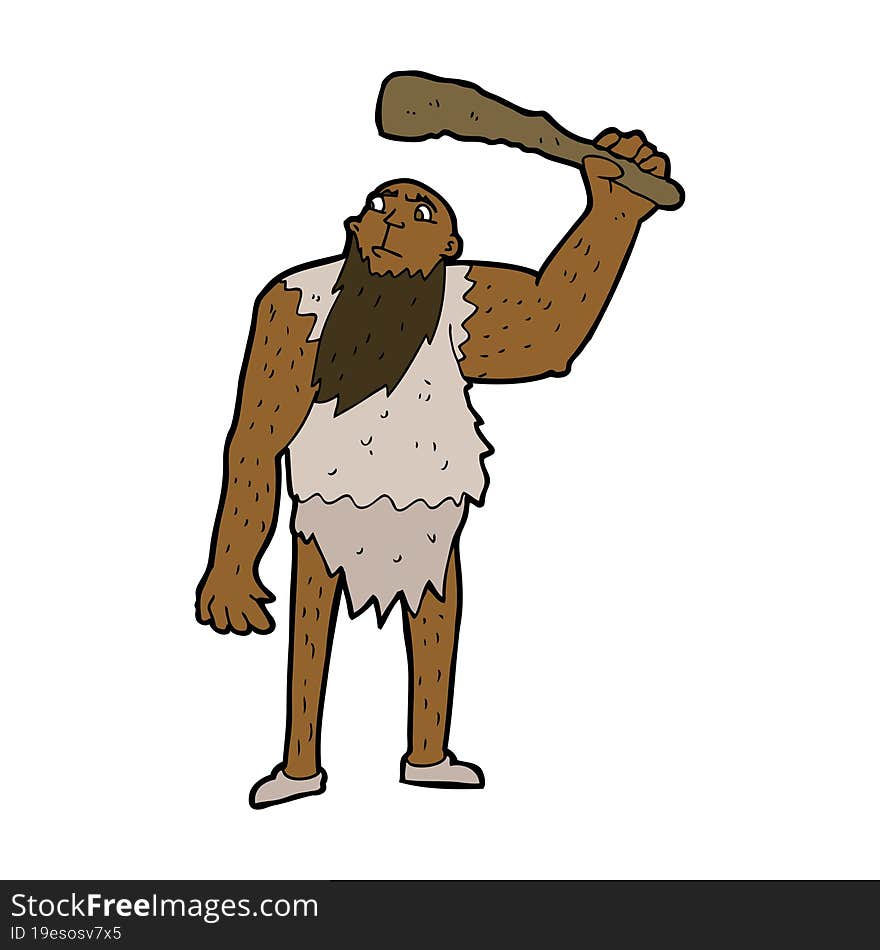 cartoon neanderthal