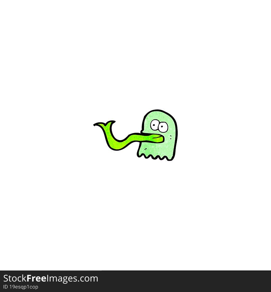 Cartoon Slimy Ghost