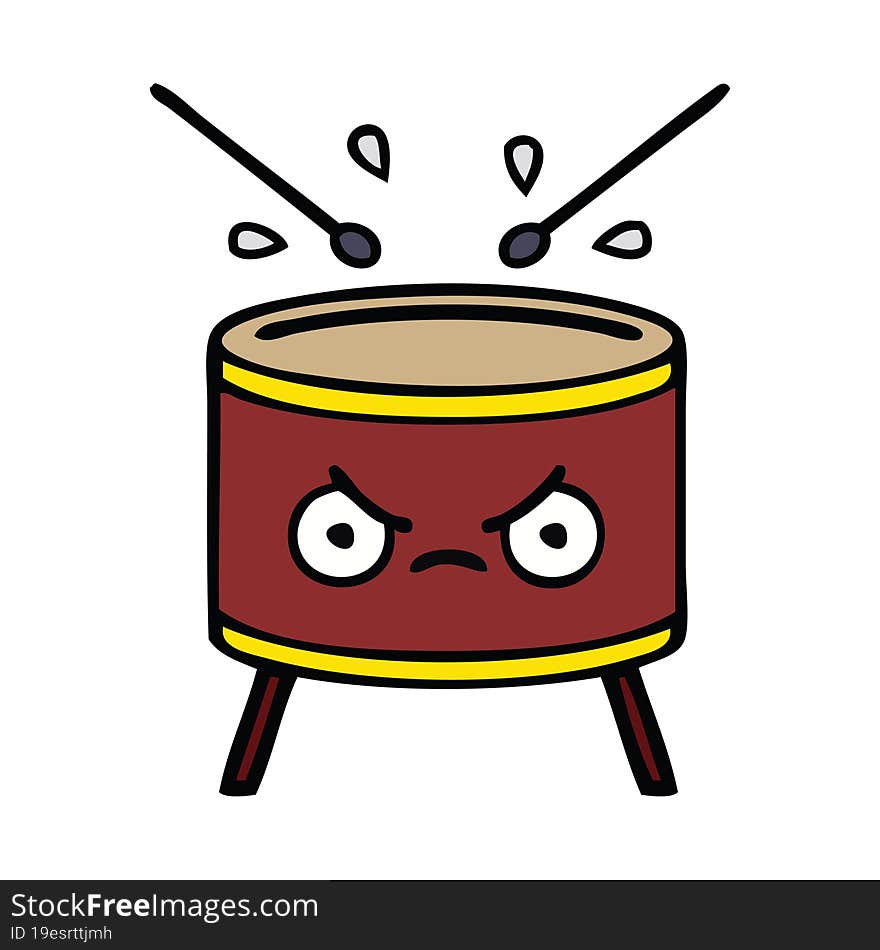 Cute Cartoon Drum