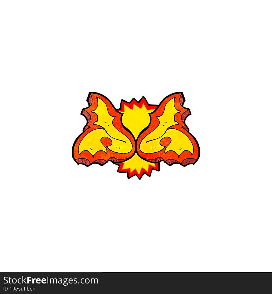 cartoon flame design element