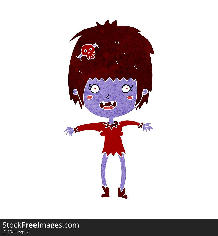 cartoon vampire girl