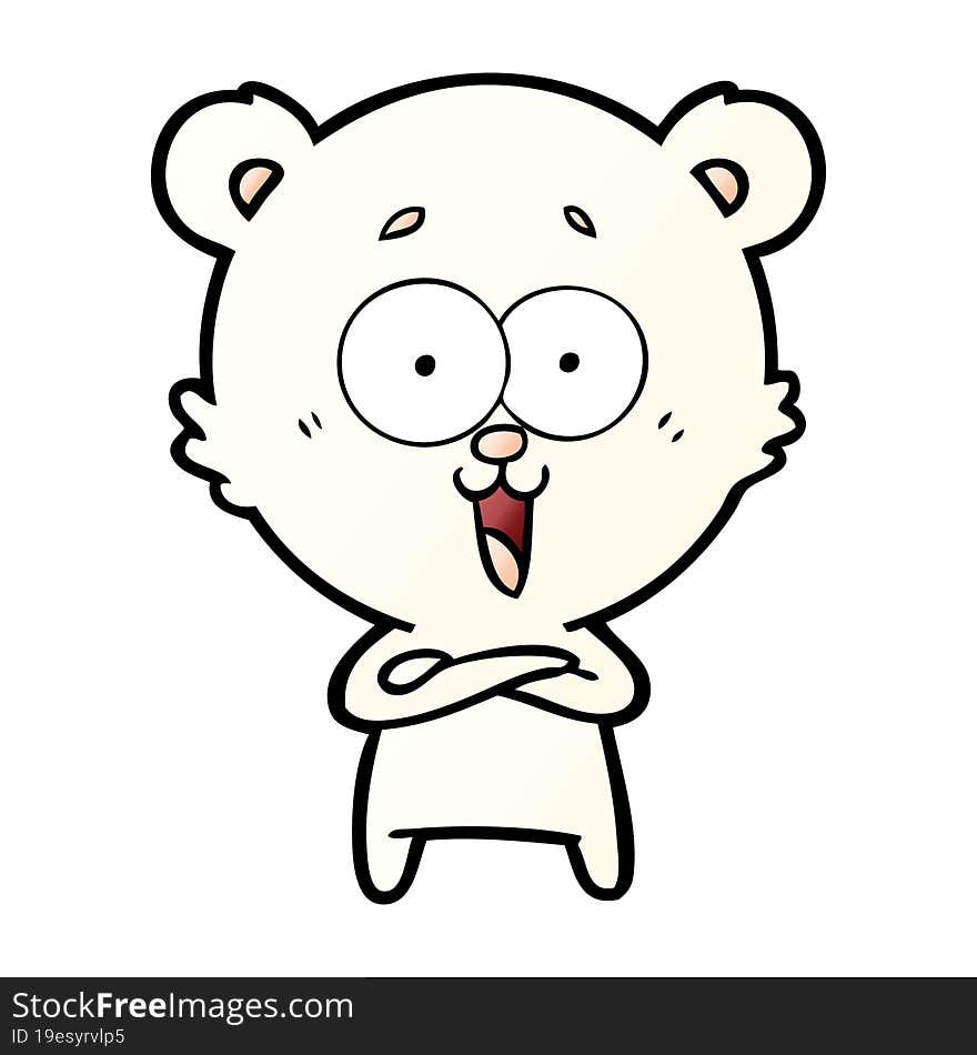 laughing teddy  bear cartoon. laughing teddy  bear cartoon