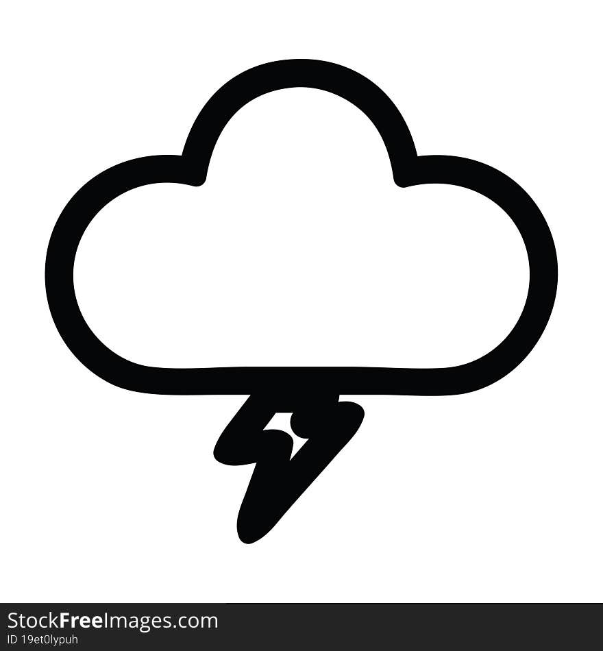 storm cloud icon symbol