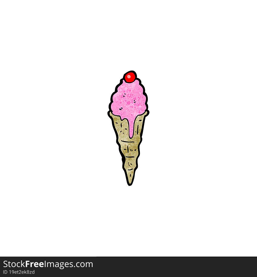 Cartoon Ice Cream Cone